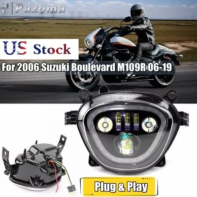 LED Headlight DRL Daylight Running Light Halo DRL Fits Suzuki Boulevard M109R • $379.99