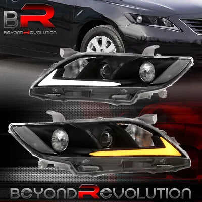 For 2007-2009 Camry XV40 LED DRL Sequential Turn Signal Headlight Assembly Black • $216.99