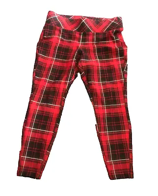 Torrid Pixie Goth Steampunk 1R Plus 1X Plaid Legging Pants • $20