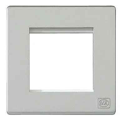 MK Avant Data Telecom Frontplate Single 2 Euro Module Titanium Finish 33182 X 2 • £4.99