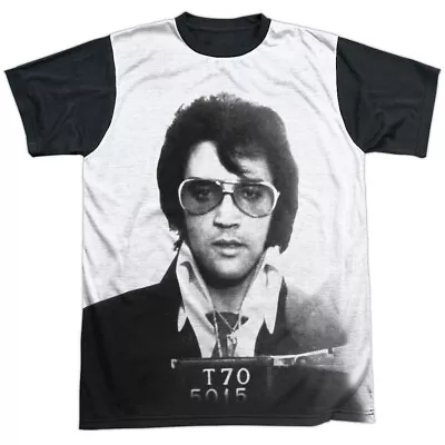 Elvis Presley Mugshot Adult Halloween Costume T Shirt (Black Back) S-3XL • $19.99