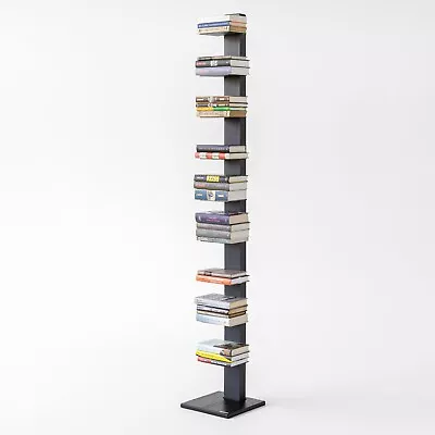 Anthracite & Dark Oak Spine Book Shelf Book Tower Invisible Floating Bookshelf • $649