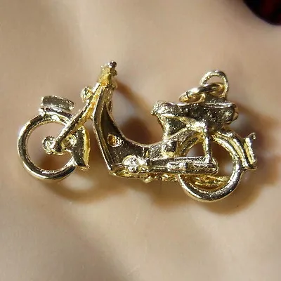 £108.95 • Buy 9 Ct GOLD  New Solid Scooter Charm