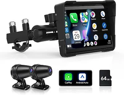 5 Inch Linux Motorcycle Navigator With Wireless Carplay Android Auto WaterProof • $189.99