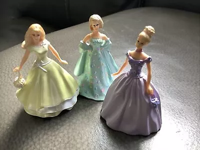 Barbie Miniature PVC Figurine Fashion Cake Topper  Lot Of 3 • $9
