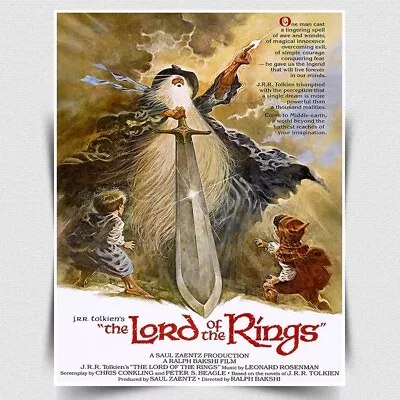 THE LORD OF THE RINGS METAL SIGN PLAQUE Film Movie Advert Poster Man Cave Decor • £4.45