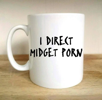 £6.99 • Buy I Direct Midget P*rn Rude Lade Funny Bible Jackass Hobbit Dwarf Gift Tea Cup Mug
