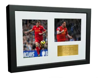 Signed Jamie Carragher Liverpool Photo Photograph Autographed Picture Frame G • £25