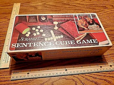 Old Vintage Scrabble Sentence Cube Game Dice 1971 Selchow Righter Family SEE PIC • $8.50