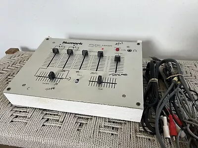 🍊Vintage Numark Studio Mixer | Model DM-1000 W/ Cords + Wood Frame! • $40