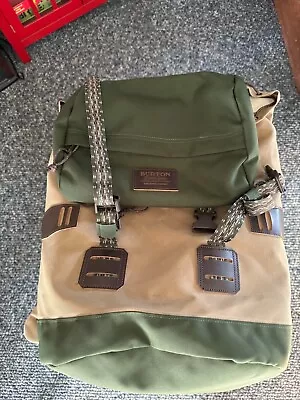 Burton Tinder Rucksack Laptop Backpack - Tan/Green - Used • $30