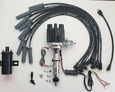 $269.95 • Buy FORD FE 390 427 428 SMALL FEMALE CAP HEI DISTRIBUTOR + 45K COIL + 8.5mm WIRES