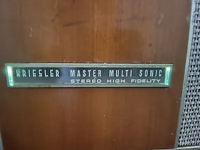 Vintage 1966 Kriesler Master Multi Sonic Stereogram Radiogram • $400