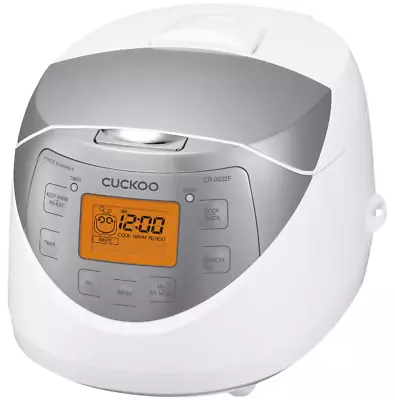 Cuckoo Electric Rice Cooker 5 Cook Functions Lcd Display 6 Cup Pot Size Grey • $185.99