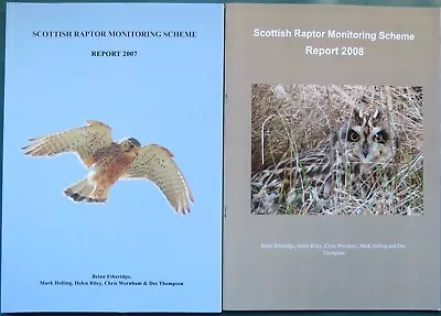 £12 • Buy Scottish Raptor Monitoring Scheme X4 2007 To 10, Breeding Birds Of Prey