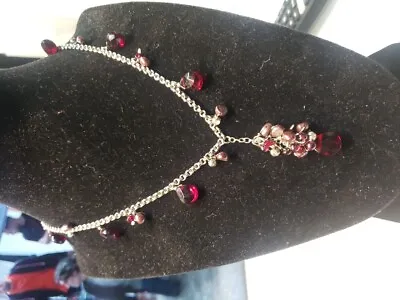 925 Vior Italy Garnet Necklaces Vintage • $59