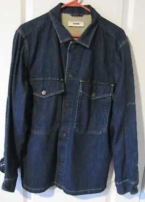 Buck Mason Heavy Denim Trucker Jacket Blue Button Down Men’s Size Large L • $114.99