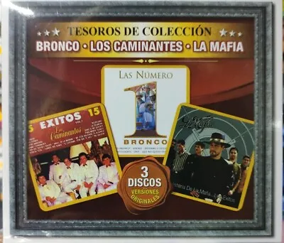 Tesoros De Colección-Bronco Los Caminantes La Mafia 3CD Brand New • $18.99
