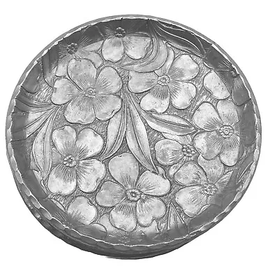 Vintage Set Of 7 Everlast Forged Aluminum Coasters Dogwood Floral Embossed • $20.95