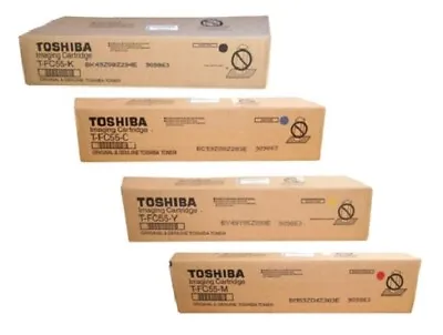 4 X Original Toner Toshiba E-Studio 5520c 6520c 6530c/T-FC55E Cartridges Set • $383.09