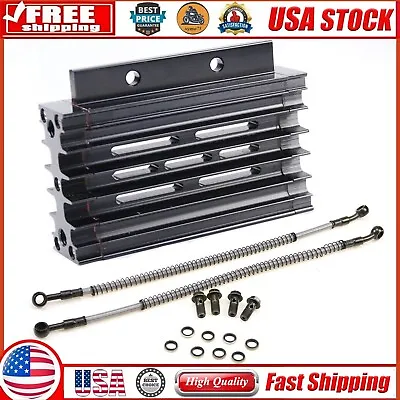 New CNC Oil Cooler Radiator Cooling Kit For 110cc 125cc 140cc ATV Pit Dirt Bike • $45.45