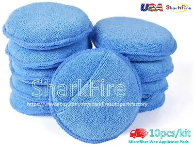 Soft Microfiber Wax Applicator Pad With Finger Pocket For Car Wax Foam Sponge • $18