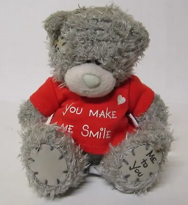 Me To You Tatty Teddy Grey Bear Blue Nose Plush Carte Blanche You Make Me Smile • $16.99