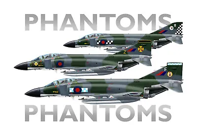 PHANTOMS - RAF Phantoms - PRINT - NEW • £16