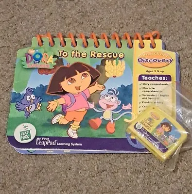 My First Leap Pad Leap Frog 🐸 Book And Cartridge Nick Jr Dora The Explorer 🎒🐒 • £5.75