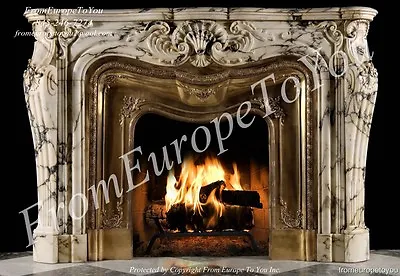 Best French Style Hand Carved Solid Marble Fireplace Lc036 • $8500