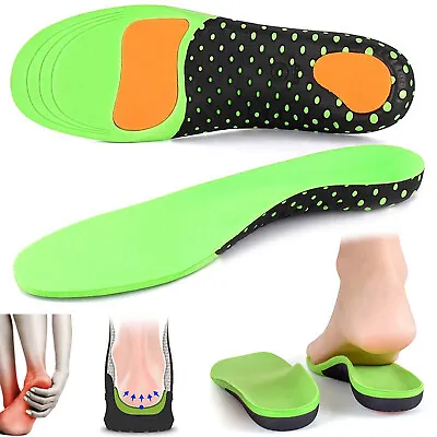 Orthotic Shoe Insoles Flat Foot Arch Support Inserts Cushion Heel Pain Therapy • $10.39