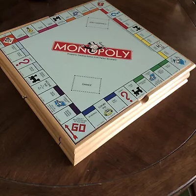 MONOPOLY  Sorry 6 In 1 Wooden Board Game - 6 Classic Games • $62.13