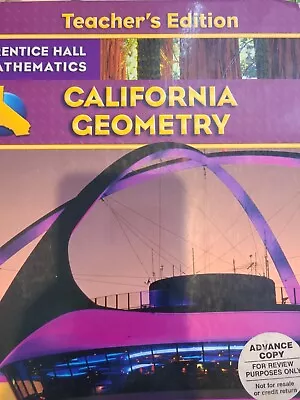 California Geometry (Prentice Hall Mathematics) ISBN:9780132031226 • $27