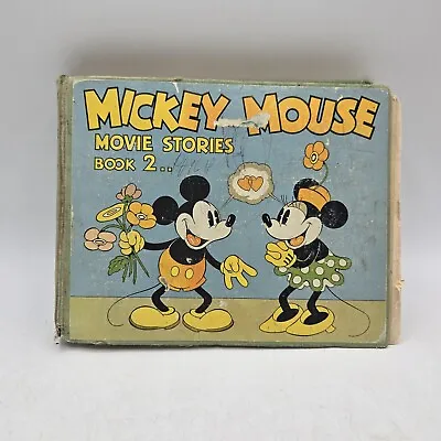 1934 Mickey Mouse Movie Stories Book 2 Walt Disney • $300