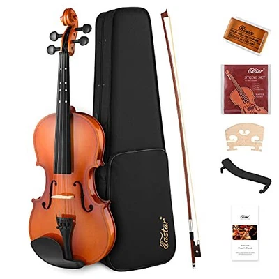 $205.86 • Buy  Violin Set Natural Varnish Fiddle For Beginners, EVA-2 With Hard Case, 3/4