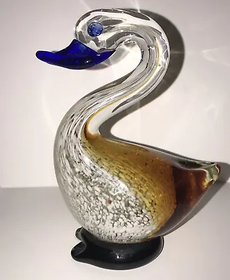 Vintage Murano Glass Multicolored Duck Figurine • $25.99