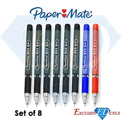 Paper Mate Ink Joy 8 Pack Gel Pens Comfort Easy Grip Fast Drying Pens • £3.99