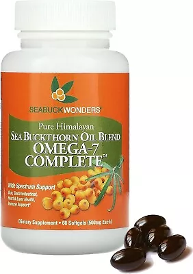 New Sea Buckthorn Oil Blend Omega-7 Complete 500 Mg - AU STOCK • $87.79