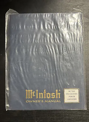 Vintage Original McIntosh Amplifier MC7106 Manual NEW • $50