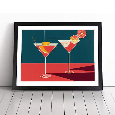Retro Cocktail Art Vol.1 Wall Art Print Framed Canvas Picture Poster Decor • $18.61