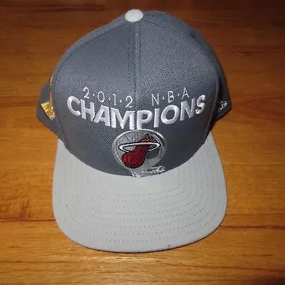 Adidas 2012 MIAMI HEAT NBA Champions (Adjustable Snap Back) Cap DWYANE WADE • $45