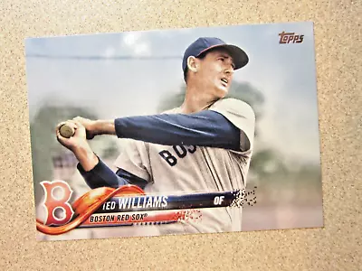 2018 Topps Update #us64 Ted Williams Short Print Sp Variation Boston Red Sox • $9.99