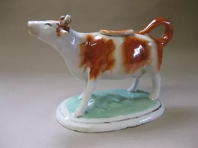 Antique Staffordshire Cow Creamer ~ Victorian ~ Hand-Painted ~ A/F • £17.99