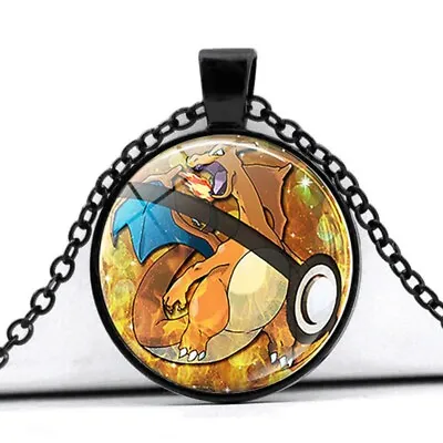 £3.99 • Buy Pokemon Black Necklace Pendant Jewellery Accessories - Charizard