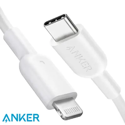 Anker USB C To Lightning Charging Cable 6ft Apple MFi Certified White For IPhone • £12.99