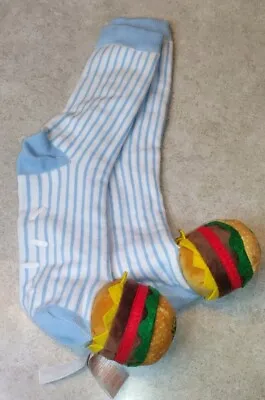 New Good Burger Slipper Socks Kenan And Kel Nick Box Nickelodeon Winter 2020 • £13.50