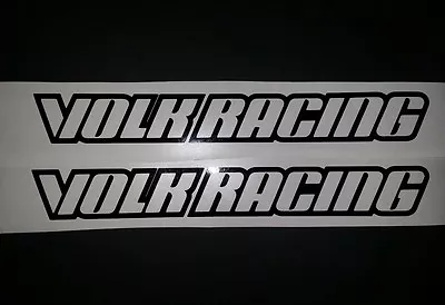 Volk Racing Vinyl Cut Sticker / Decal PAIR 2 Suit Drift Cars Etc • $7.10