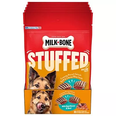 Milk-Bone Stuffed Dog Biscuits With Real Bacon & Beef 10 Ounce (Pack Of 5) • $28.16