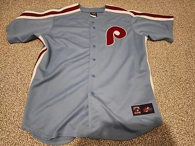 Phillies Mike Schmidt Majestic Cooperstown Collection Jersey Sz 2XL Hall Of Fame • $59.99