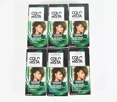 6 L'Oreal Colorista One Day Hair Makeup Temporary Wash Out Color #GREEN70 • $11.99